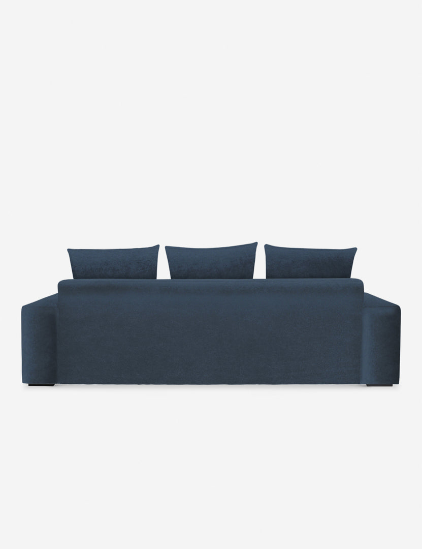 #color::blue-velvet #size::108-W #size::96-W #size::84-W | Back of the Nadine blue velvet sofa