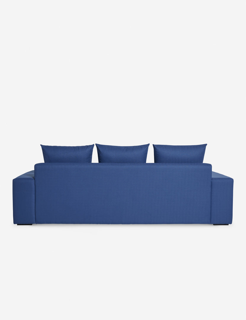 #color::blue-performance-fabric #size::108-W #size::96-W #size::84-W | Back of the Nadine blue performance fabric sofa