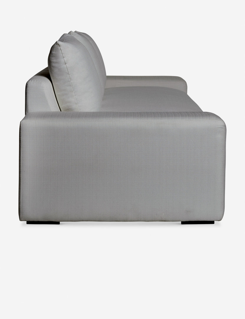 #color::gray-performance-fabric #size::108-W #size::96-W #size::84-W | Side of the Nadine gray performance fabric sofa