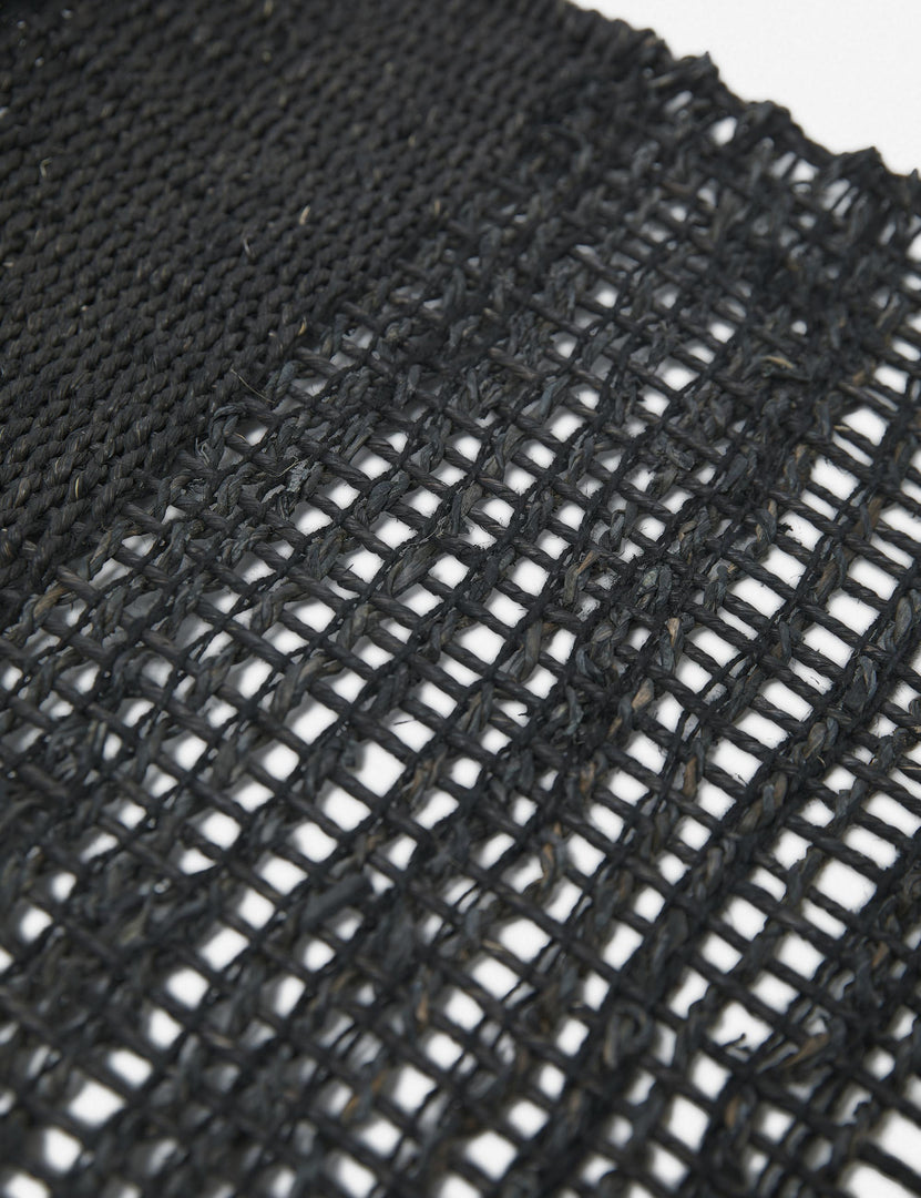 #color::black | Close up of the Nyana black wall hanging