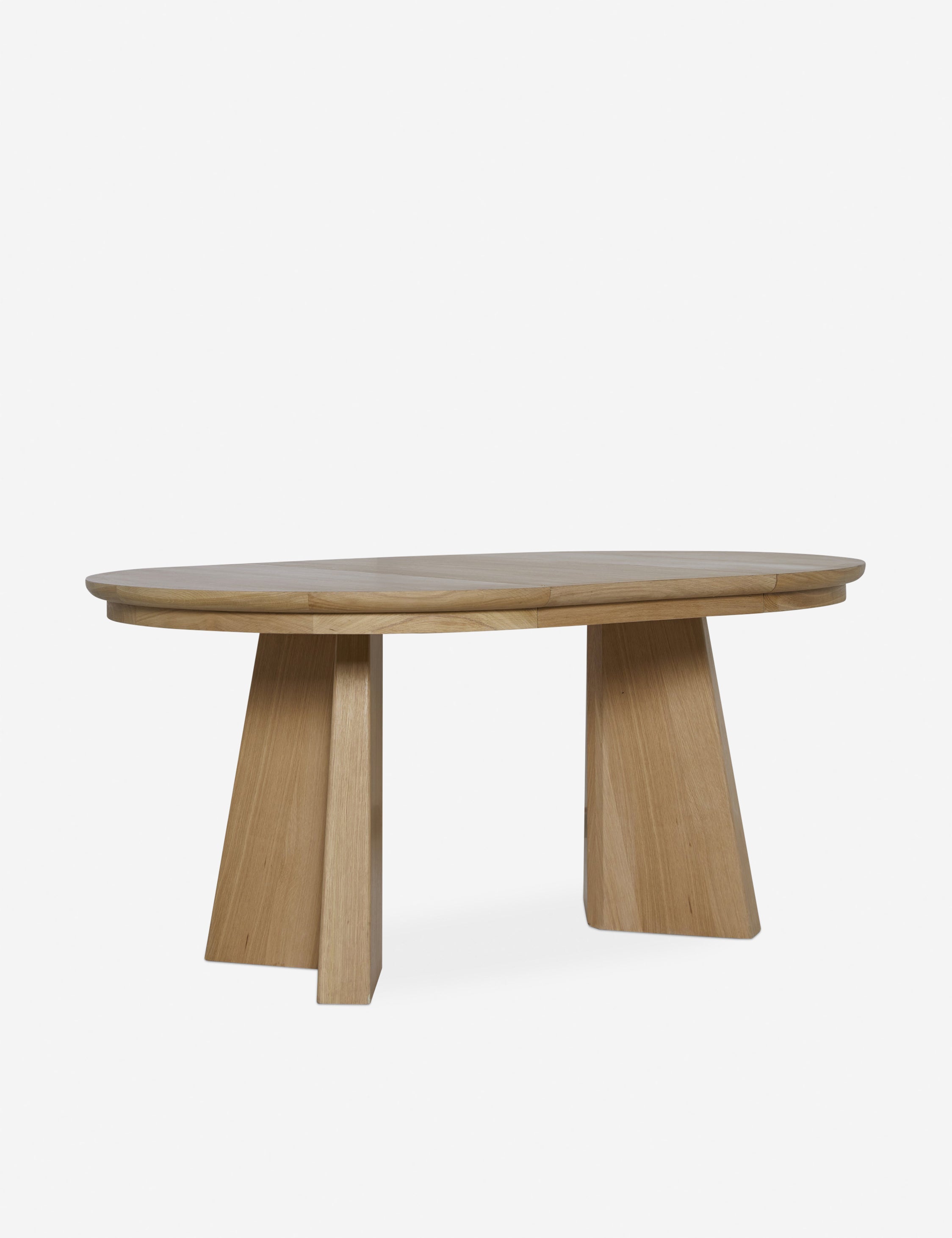 Nycola Extendable Oak Wood Oval Dining Table