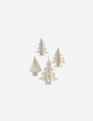 Paper Tree Ornaments (Set of 4) by Cody Foster