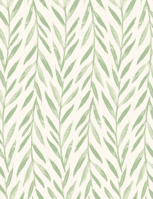 Willow Premium Peel + Stick Wallpaper Swatch, Green