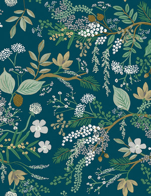 Juniper Forest Premium Peel + Stick Wallpaper Swatch, Navy