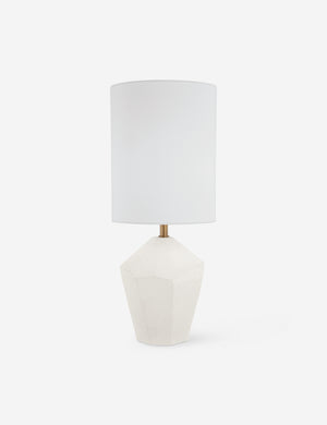 Runa tall sculptural monochromatic table lamp.
