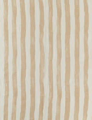 Painterly Stripe Linen Fabric Swatch, Natural and Ivory by Sarah Sherman Samuel