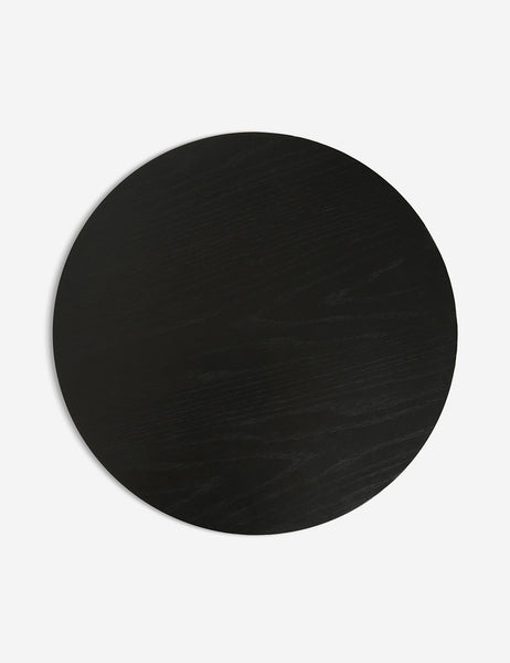 #color::black | Bird’s-eye view of the Pentwater Four-Tiered Black Round Side Table