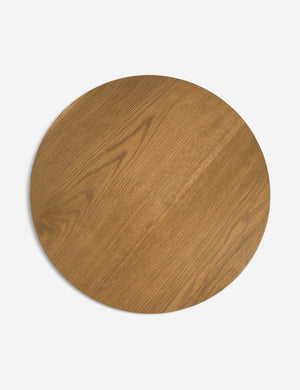 Bird’s-eye view of the Pentwater Four-Tiered Natural Round Side Table