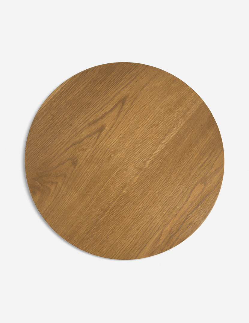 #color::natural | Bird’s-eye view of the Pentwater Four-Tiered Natural Round Side Table