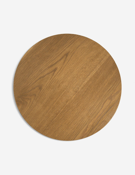 #color::natural | Bird’s-eye view of the Pentwater Four-Tiered Natural Round Side Table