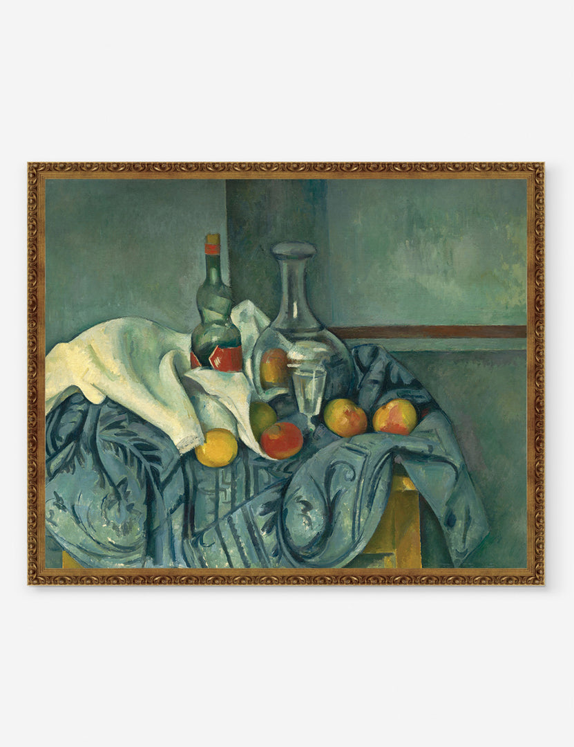 The Peppermint Bottle Print by Paul Cézanne