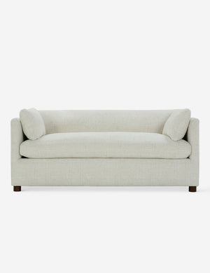 Lotte White Basketweave queen-sized sleeper sofa