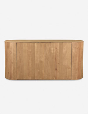 Kono 2-door curved oak sideboard