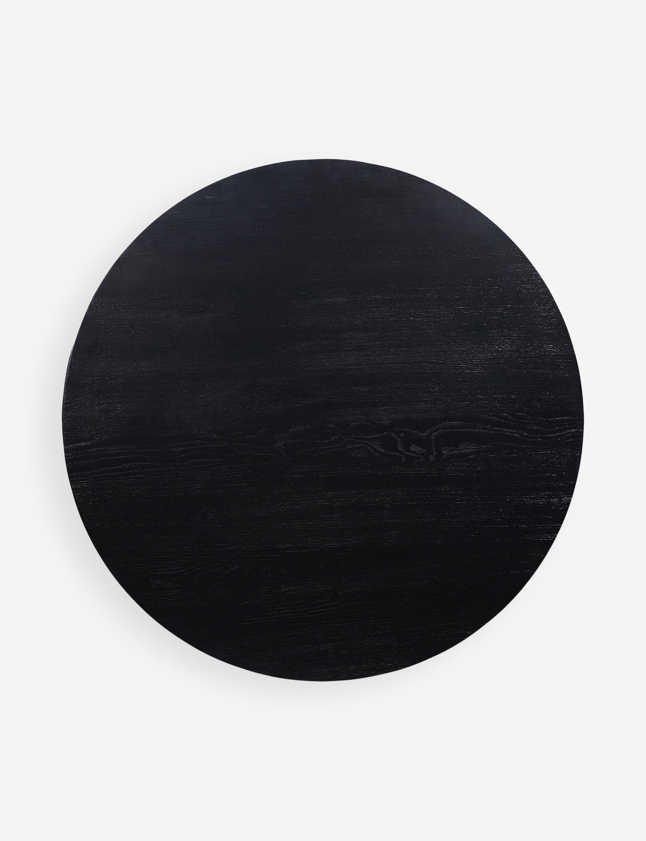 Contemporary Mid-Century 47.5" Black Ash Round Dining Table