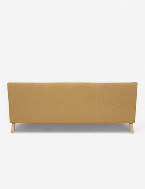 Back of the Rivington Camel Orange Linen sofa