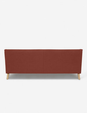 Back of the Rivington Terracotta Linen sofa