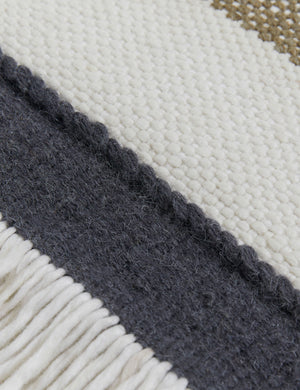 The hand woven flatweave construction of the Rory rug