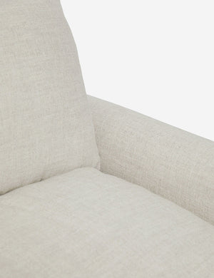 Inner corner of the Rupert Natural Linen sofa