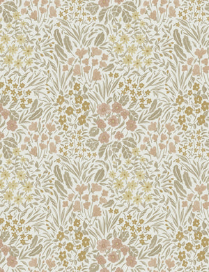 Rylee + Cru Floral Field Wallpaper Warm Swatch