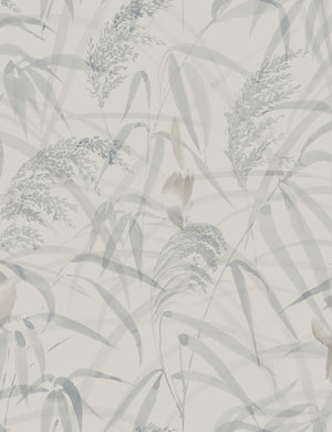 Scalamandre Anna Wallpaper by Sandberg Swatch, Misty Blue