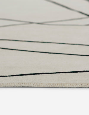Side of the Laci white rug