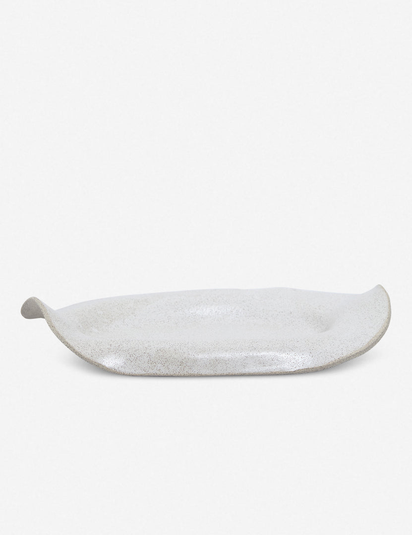 Manta Oval Platter by SIN, Pebble