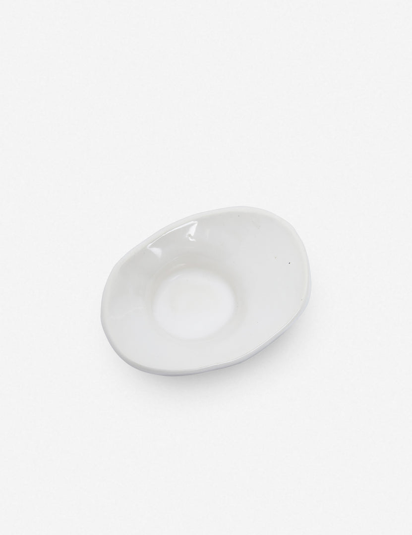 #color::white | Bird's-eye view of the Cy White Tea Light Candle Holder