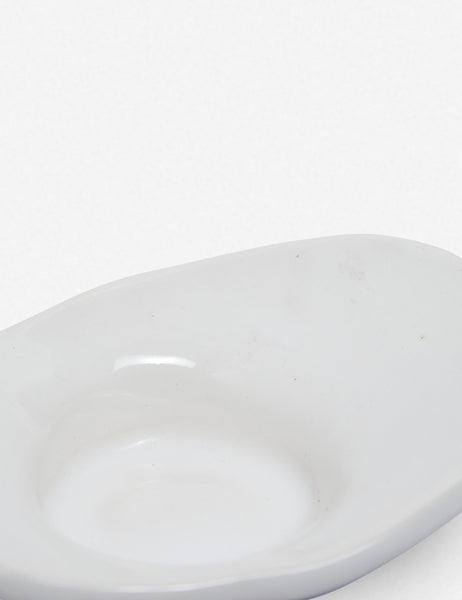 #color::white | Close up of the Cy White Tea Light Candle Holder by SIN