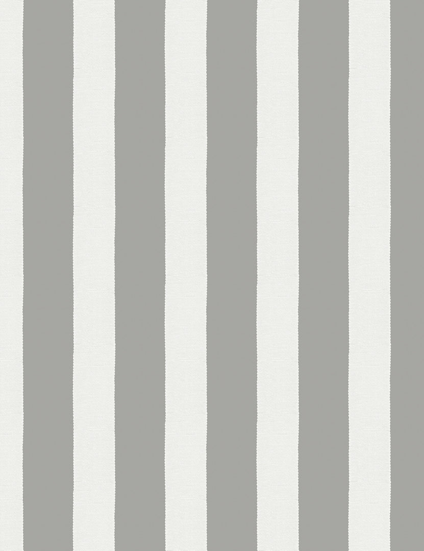 Grosgrain Stripe Peel + Stick Wallpaper by Sarah Jessica Parker, Pepper Cream Swatch