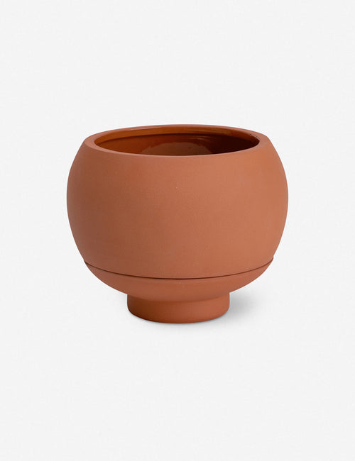 #color::terracotta | Sutton Ceramic Self-Watering Planter by Greenery Unlimited in terracotta