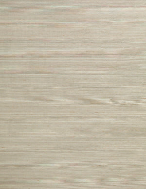 Abbott Grasscloth Wallpaper, Gray Swatch
