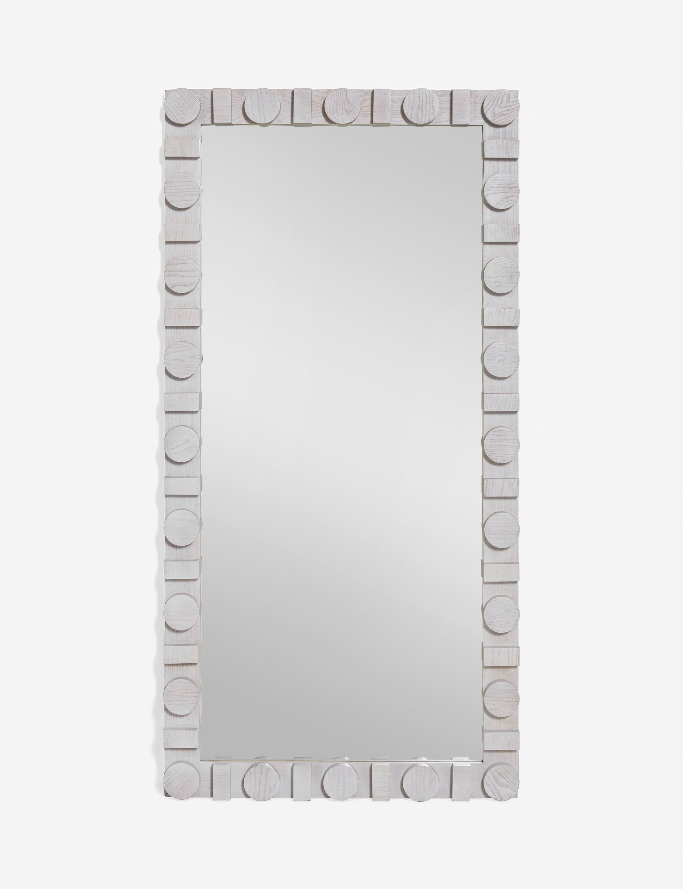 #color::bleached-ash | Sorenson full length oak framed mirror in bleached ash.