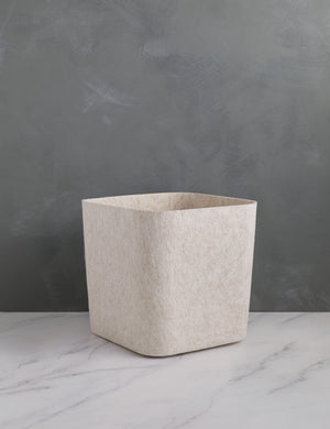 The Sculpted Bin in stone (Set of 3) by SortJoy
