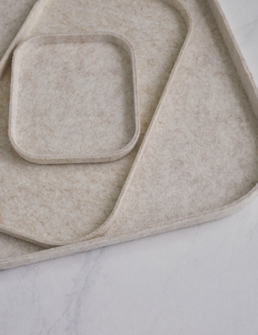 #color::stone | Close-up of The Tray Trio in stone (Set of 3) by SortJoy 