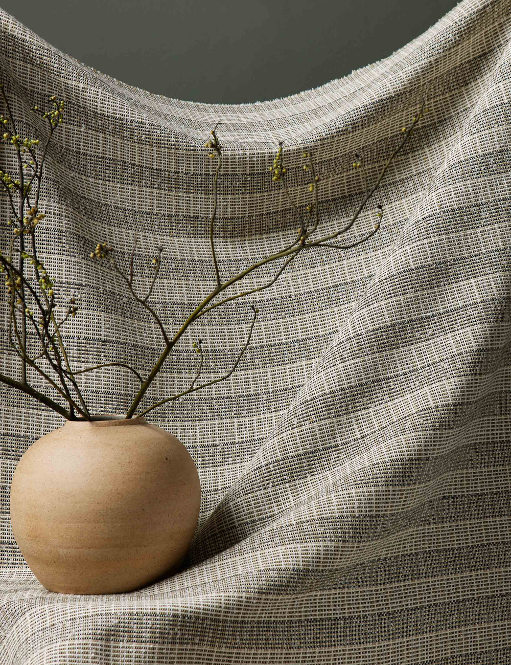 Sur Cotton / Silk Blend Fabric by KUFRI