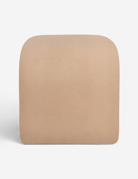 #color::buff | Side of the Tate buff pink velvet stool 