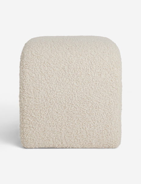#color::cream | Side of the Tate Cream Boucle stool