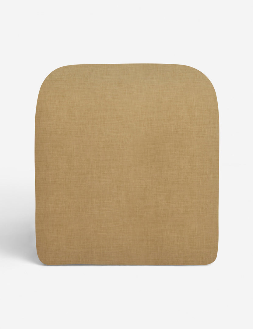 #color::wheat | Side of the Tate Wheat Linen stool 