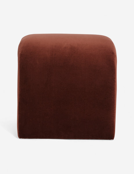 #color::paprika | Side of the Tate Paprika Red Velvet stool