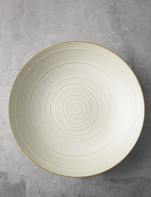 Bird's-eye view of the Nature deep plate in sand by Thomas for Rosenthal