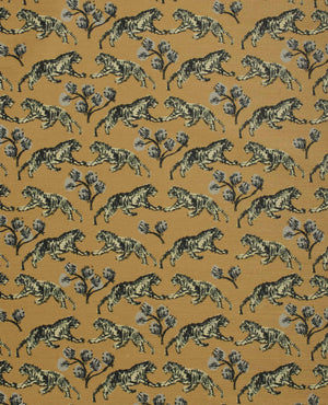 Tiger Grasscloth Wallpaper Swatch by Sarah Sherman Samuel, Goldenrod