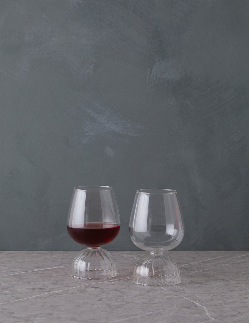 Tutu Red Wine Glass (Set of 2)  by Ichendorf Milano