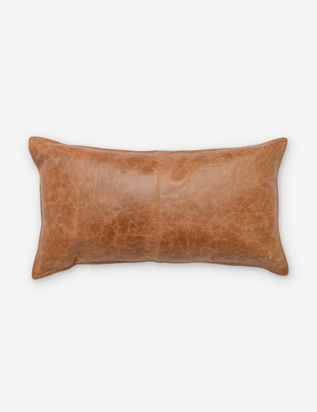 Sabrea Pieced Leather Lumbar Pillow