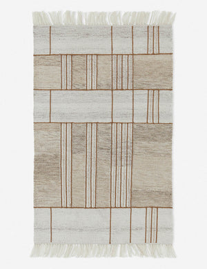 The valencia indoor and outdoor rug in its three by five feet size
