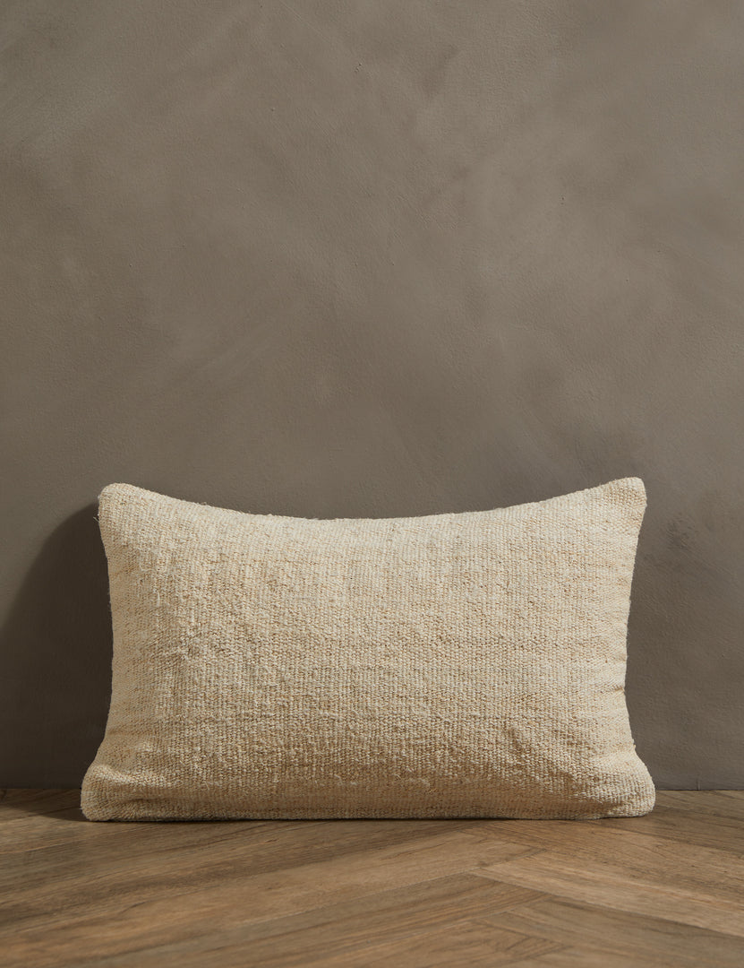 Vela Hemp Lumbar Pillow by Hadiya Williams