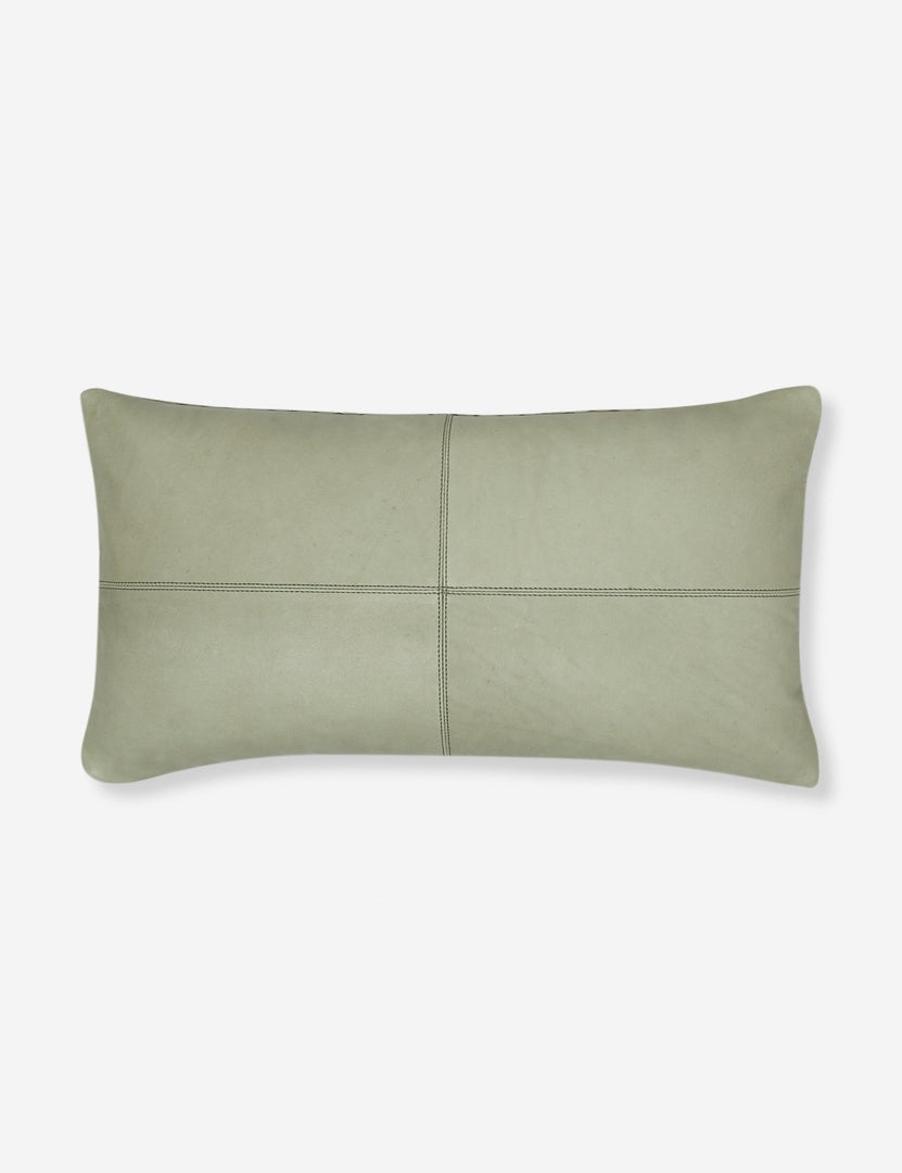 #color::mint-green  #style::lumbar | The reverse side of the victor mint green lumbar throw pillow