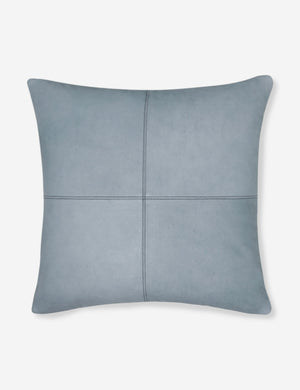 Reverse side of the victor dusty blue square pillow