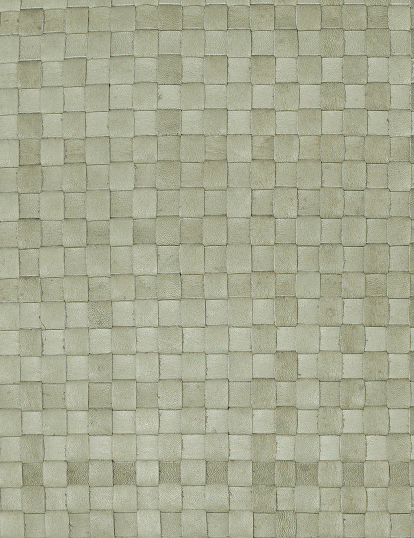 #color::mint-green #style::square | The mint green basket weave material
