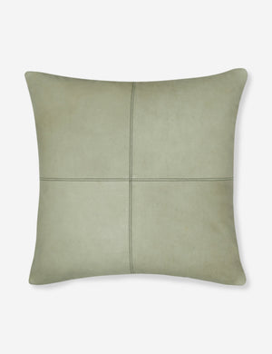Reverse side of the victor mint green square throw pillow