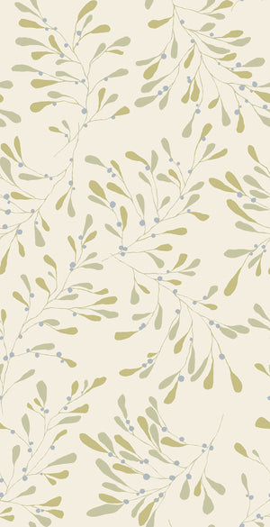 Branch Wallpaper by Susan Hable, green Swatch